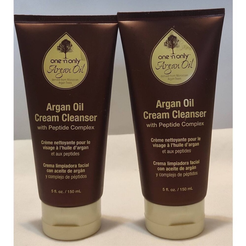 One'n Only Argan Oil Cream Cleanser, 5 Oz each bundle of 2. New